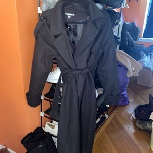 Long belated trench coat
